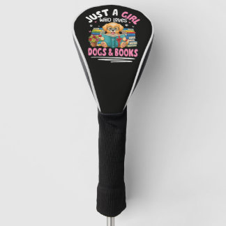 Gewoon Een Meisje Dat Honden En Boeken Lezen Liefh Golfheadcover
