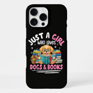 Gewoon Een Meisje Dat Honden En Boeken Lezen Liefh iPhone 16 Pro Max Hoesje