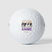 Gewoon een meisje dat houdt van Anime  Manga Kawai Golfballen (Voorkant)
