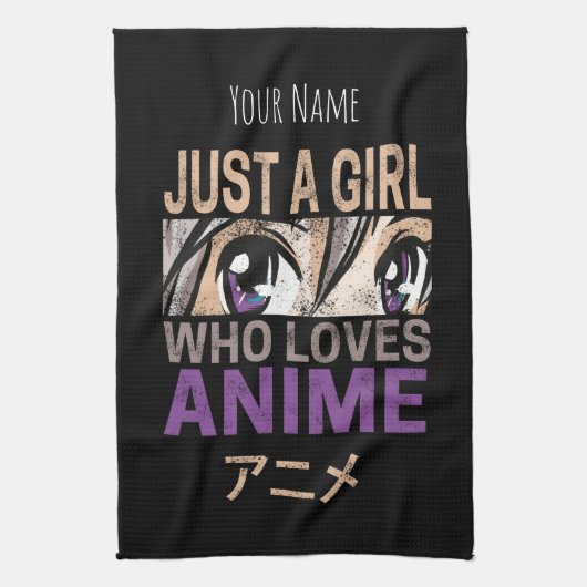 Gewoon een meisje dat houdt van Anime  Manga Kawai Theedoek (Verticaal)