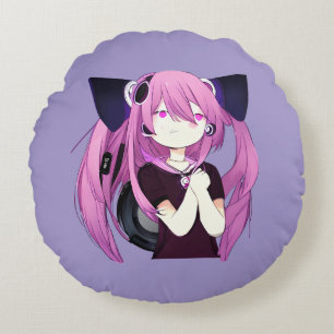 Gewoon een meisje dat houdt van anime, muziek en g rond kussen