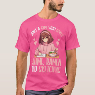 Gewoon een meisje dat houdt van anime-ramen en je  t-shirt
