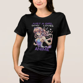 Gewoon een meisje dat houdt van anime T-shirt