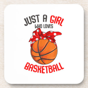 Gewoon een meisje dat houdt van basketbal meisje bier onderzetter