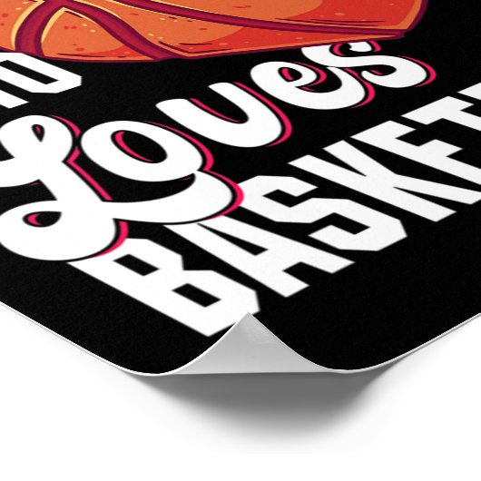 Gewoon een meisje dat houdt van basketbal meisje K Poster (Hoek)