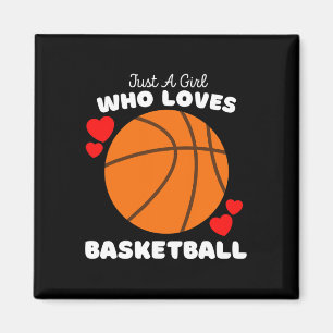 Gewoon een meisje dat houdt van basketbal - Schatt Magneet