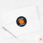 Gewoon een meisje dat houdt van basketbal - Schatt Ronde Sticker (Envelop)
