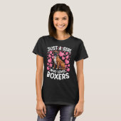 Gewoon een meisje dat houdt van Boxers Vrouwen Mei T-shirt (Voorkant volledig)