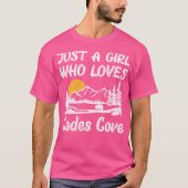 Gewoon een meisje dat houdt van Cades Cove Great S T-shirt (Voorkant)