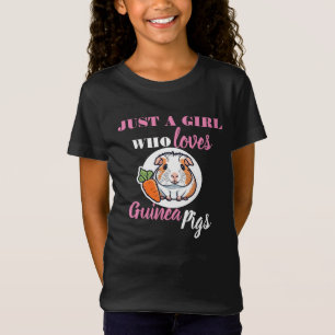 gewoon een meisje dat houdt van cavia's, een varke t-shirt