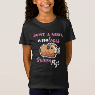 gewoon een meisje dat houdt van cavia's, een varke t-shirt