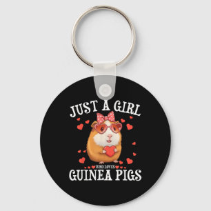 Gewoon een meisje dat houdt van cavia's vrouwen Ki Sleutelhanger