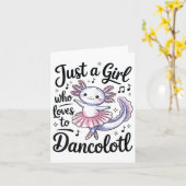 Gewoon een meisje dat houdt van Dancolotl Ballet D Kaart (Gele Bloem)