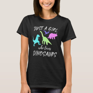 Gewoon een meisje dat houdt van dinosaurussen Them T-shirt