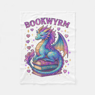 Gewoon een meisje dat houdt van draken en boeken T Fleece Deken