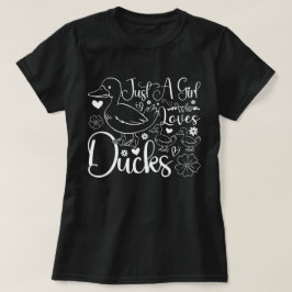 Gewoon een meisje dat houdt van eenden Schattigee T-shirt