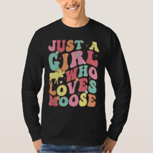 Gewoon een meisje dat houdt van eland Schattigee g T-shirt