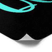 Gewoon een meisje dat houdt van fluiten en Flaming Poster (Hoek)