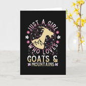 Gewoon een meisje dat houdt van geiten en bergen kaart (Gele Bloem)