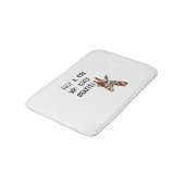 Gewoon een meisje dat houdt van Giraffes schattige Badmat (Gekanteld)