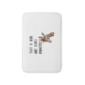 Gewoon een meisje dat houdt van Giraffes schattige Badmat (Voorkant Verticaal)