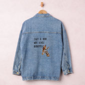 Gewoon een meisje dat houdt van Giraffes schattige Denim Jacket (Hangar)