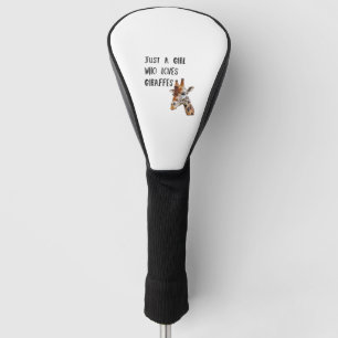 Gewoon een meisje dat houdt van Giraffes schattige Golfheadcover
