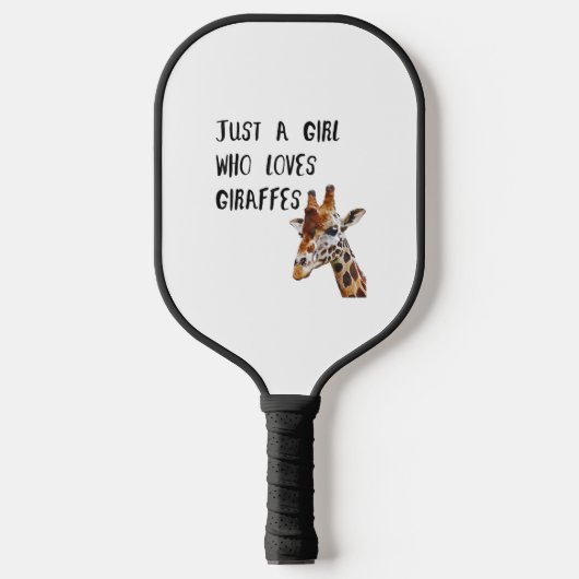 Gewoon een meisje dat houdt van Giraffes schattige Pickleball Paddle (Voorkant)