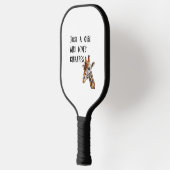 Gewoon een meisje dat houdt van Giraffes schattige Pickleball Paddle (Links)
