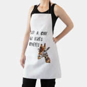 Gewoon een meisje dat houdt van Giraffes schattige Schort (Insitu)