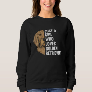 Gewoon een meisje dat houdt van Golden Retriever L Trui