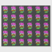 Gewoon een meisje dat houdt van gymnastiek en glip cadeaupapier (Vlak)