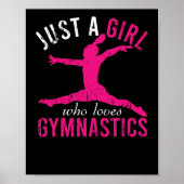 Gewoon een meisje dat houdt van gymnastieksport poster (Voorkant)