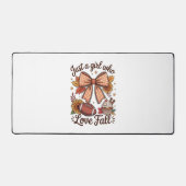Gewoon een meisje dat houdt van Herfst Cozy Bureaumat (Voorkant)