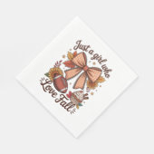 Gewoon een meisje dat houdt van Herfst Cozy Servet (Hoek)