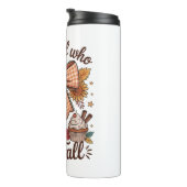 Gewoon een meisje dat houdt van Herfst Cozy Thermosbeker (Geroteerd rechts)