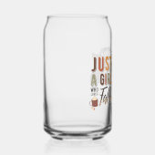 Gewoon een meisje dat houdt van Herfst Plaid Messy Blikvorm Glas (Voorkant)