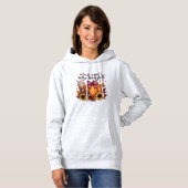 Gewoon een meisje dat houdt van Herfst Pumpkin Spi Hoodie (Voorkant volledig)