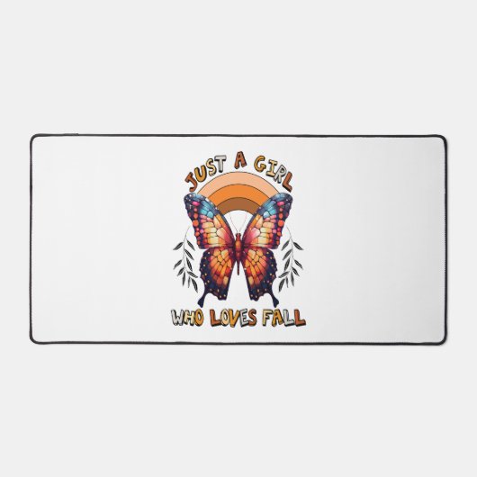 Gewoon een meisje dat houdt van Herfst Thanksgivin Bureaumat (Voorkant)