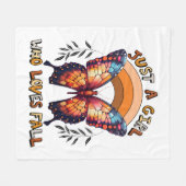 Gewoon een meisje dat houdt van Herfst Thanksgivin Fleece Deken (Voorkant (Horizontaal))