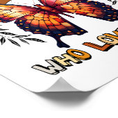 Gewoon een meisje dat houdt van Herfst Thanksgivin Poster (Hoek)