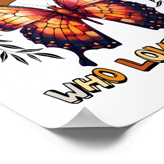 Gewoon een meisje dat houdt van Herfst Thanksgivin Poster (Hoek)