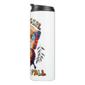 Gewoon een meisje dat houdt van Herfst Thanksgivin Thermosbeker (Geroteerd rechts)