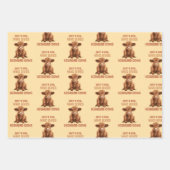 Gewoon een meisje dat houdt van Highland Koeien Inpakpapier Vel (Voorkant)