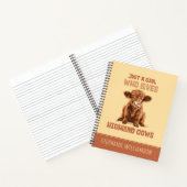 Gewoon een meisje dat houdt van Highland Koeien Notitieboek (Binnen)