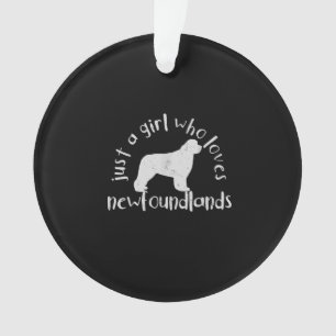 Gewoon een meisje dat houdt van hondenproducten ui ornament
