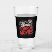 Gewoon een meisje dat houdt van horrorfilms vrouwe glas (Achterkant)