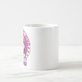 gewoon een meisje dat houdt van husky, husky wit, koffiemok (Center)