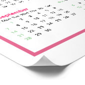 Gewoon een meisje dat houdt van Jezus 2025 Kalende Poster (Hoek)