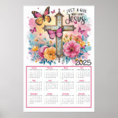 Gewoon een meisje dat houdt van Jezus 2025 Kalende Poster (Voorkant)